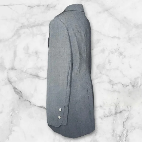 BISOU BISOU Vintage Gray Fitted Blazer - Medium - Picture 3 of 8